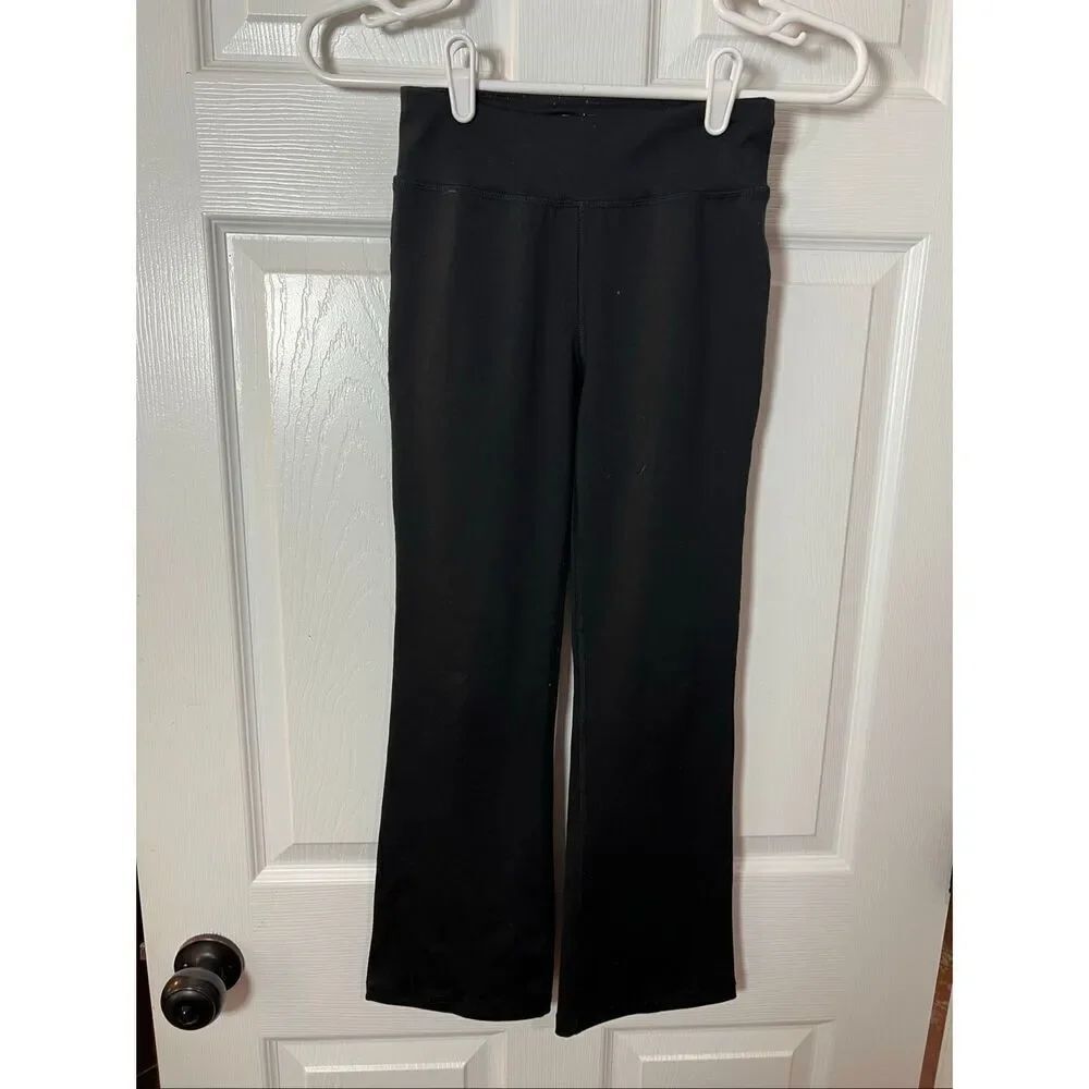 Athletic Works Black Bootcut Leggings Size M (7–8)